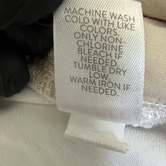 J. Jill Womens 8p White Denim Authentic Fit Cropped Capri Jeans Clean Girl - Picture 14 of 15